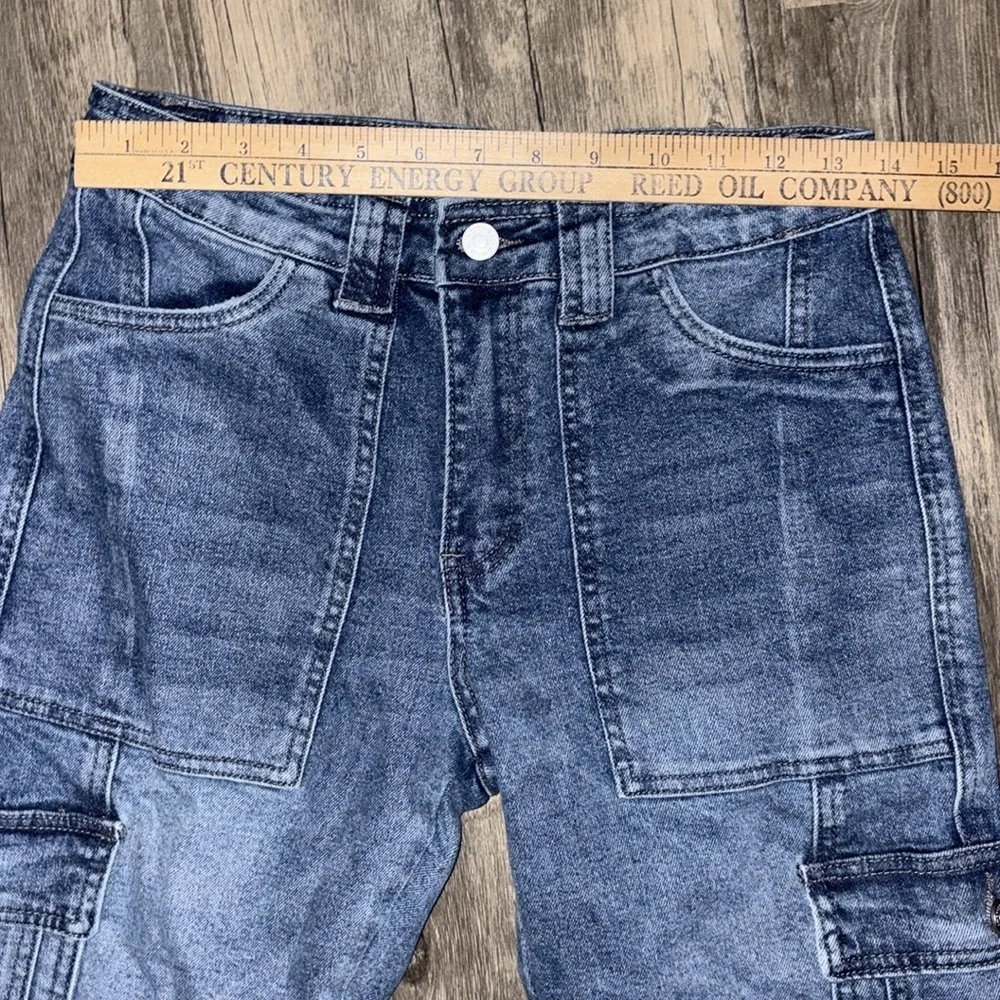 KanCan Avery Straight Leg Cargo Jeans Size 0 - Picture 8 of 9